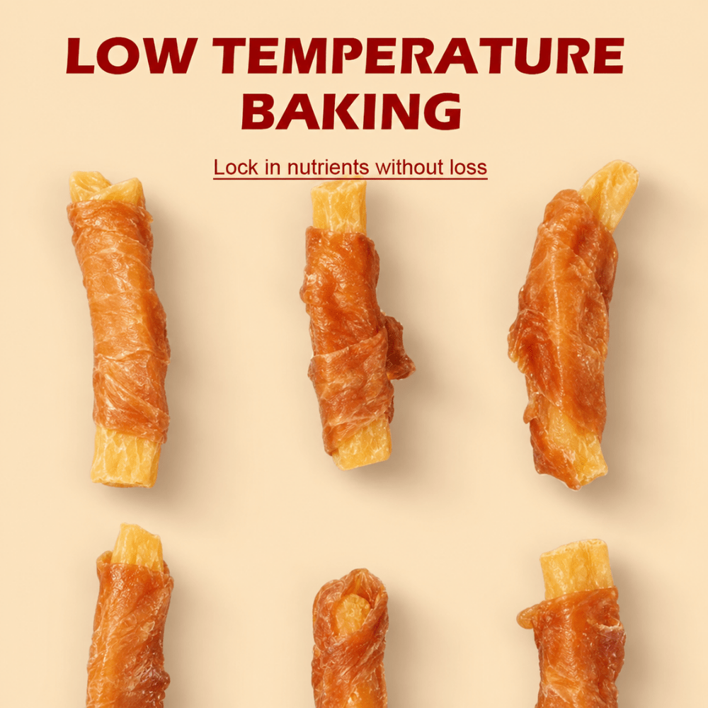 Chicken Sweet Potato Dog Treats, Thick Sliced Chicken and Sweet Potato Jerky Strips, High Protein Rawhide Free Chews for Small Medium Large Dogs, Easy to Digest Training Rewards and Healthy Daily Snacks