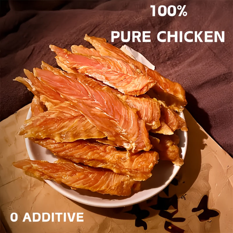 Chicken Jerky Dog Treats with Chewy Strip and Chicken & Duck Options for Supervised Training Rewards, Daily Snacks and Dog Lover Gifts