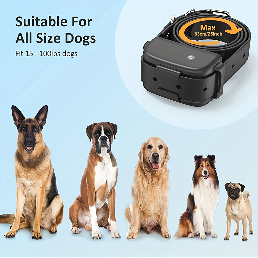 Dog Training Collar 1350ft with Digital Remote, Adjustable Black Strap, Beep, Vibration and Static Modes for Supervised Single-Dog Sessions