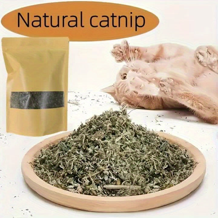 Catnip Leaves for Cats 100g / 3.5oz, Cat Herb Pack for Supervised Indoor Cat Routines, Cat Owner Essentials and Holiday Gift Baskets