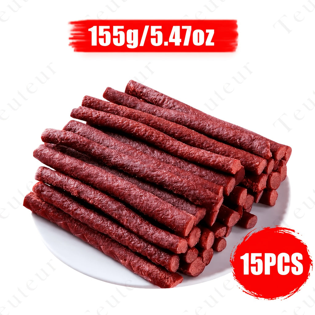 Dog Training Treats with Beef Jerky and Tendon Options, Chicken Heart or Chicken and Duck Jerky Selections for Everyday Rewards and Supervised Snack Time