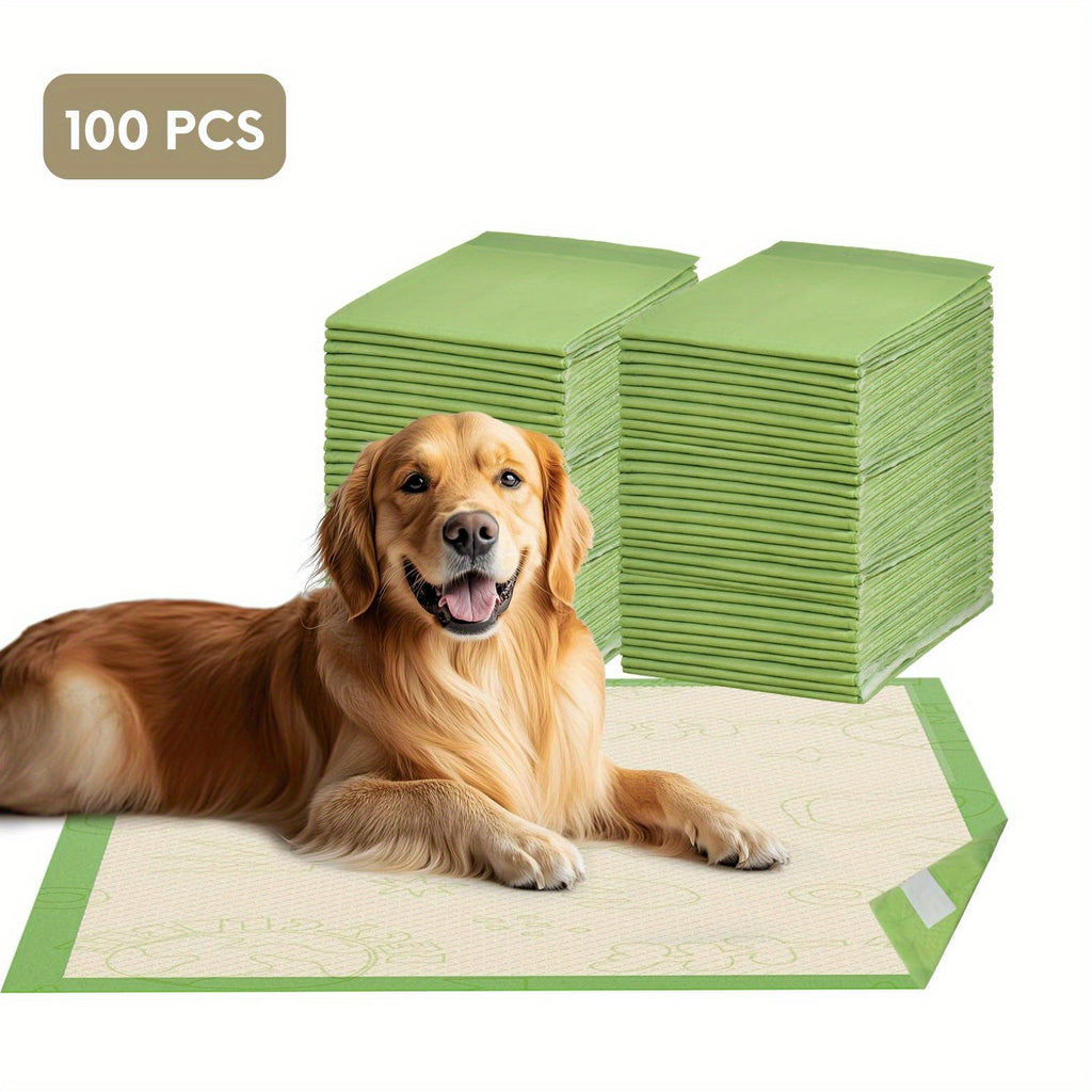 Dog Pee Pads 24 x 24 Inches, 6-Layer Disposable Puppy Training Pads with Absorbent Core and Waterproof Backing, 50 or 100 Count Packs