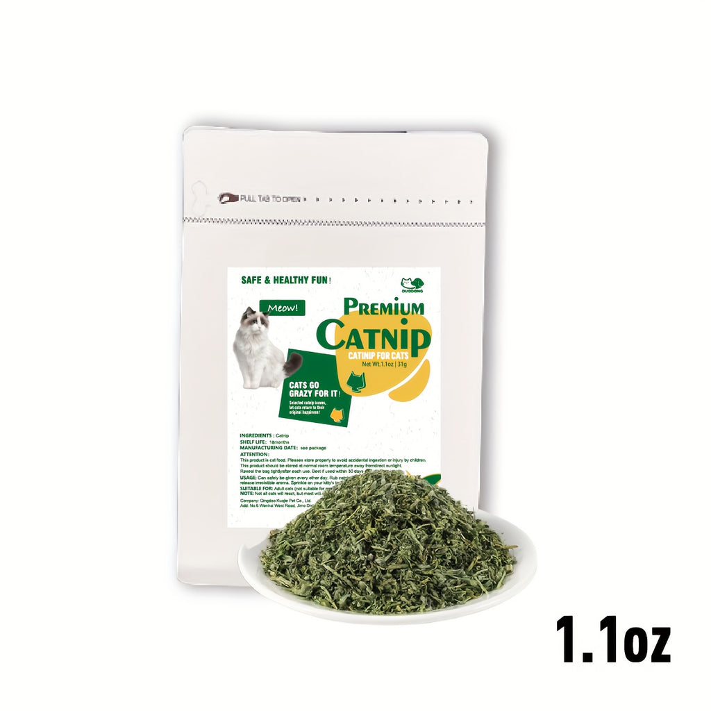 Catnip Herb Blend for Indoor Cats, Aromatic Pet Toy Refill for DIY Cat Accessories and Supervised Play, 1.1 oz, 2.2 oz or 4.4 oz Packs