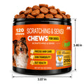 Chicken Flavor Dog Supplement Chews, 120 Count with Listed Probiotics and Omega for Owner-Managed Canine Skin and Coat Care Routines