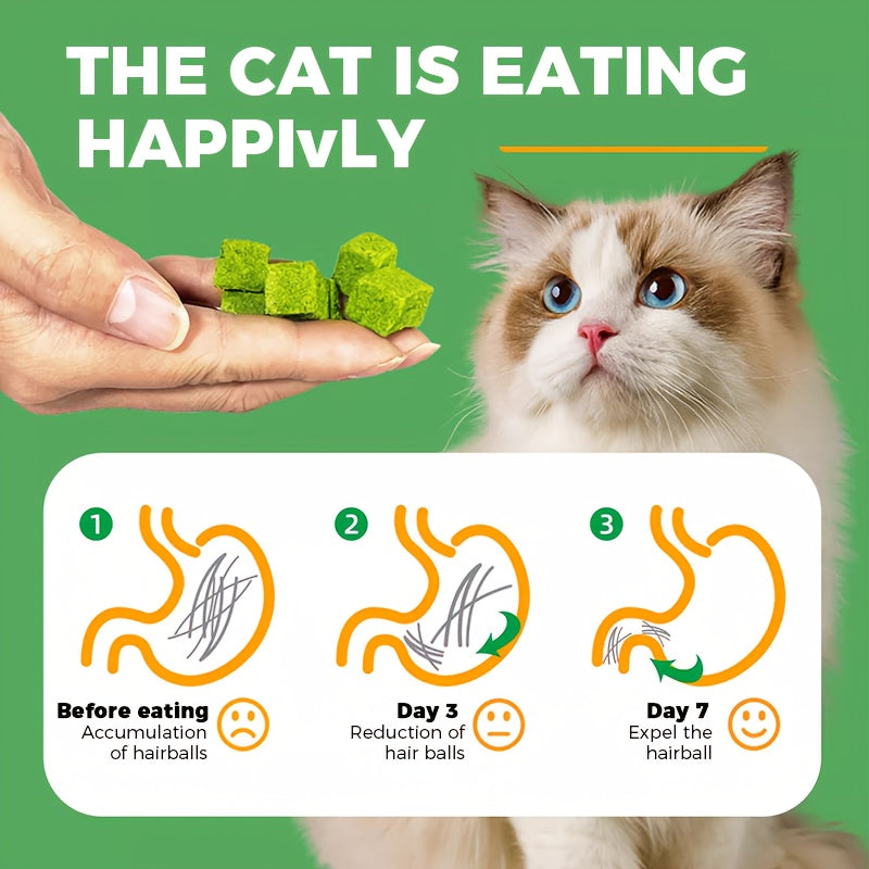 Cat Grass Pellets 150g / 5.29 oz, Freeze-Dried Crunchy Cat Treats for Supervised Snack Time, Everyday Rewards and Cat Owner Gift Baskets