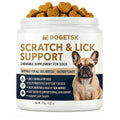 Dog Skin Comfort Soft Chews, Chicken Flavor 200 Count Chewable Supplement with Scratch and Lick Support Labeling for Daily Canine Care