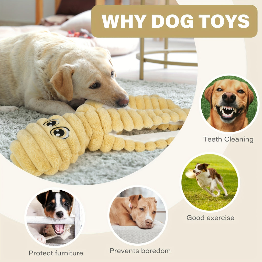 Octopus Plush Dog Toy with Squeaker, Single Soft Stuffed Puppy Play Toy for Supervised Interactive Games, Six Color Options Including Tie-Dye