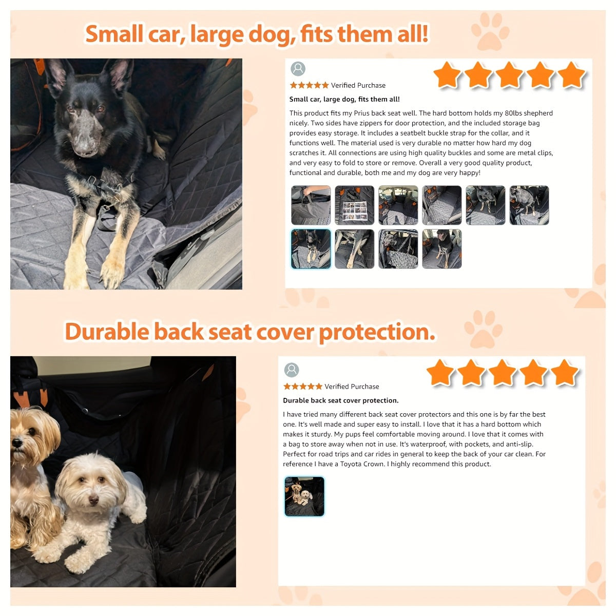 Dog Back Seat Extender Travel Bed, Rear Seat Cover and Pet Hammock for Compatible Cars, SUVs and Trucks, Black or 2026 Upgraded Version