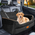 Dog Car Seat with Thick Removable Cushion, 31.1 Inch Washable Back Seat Travel Bed with Raised Sides and Six Colors for Dogs Under 55 lbs