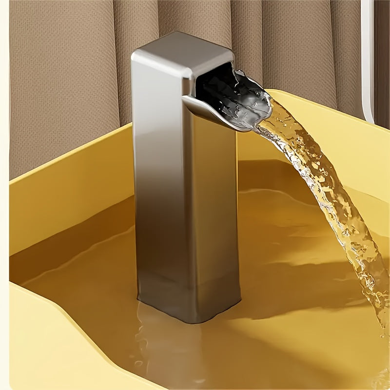 Cat Water Fountain 57.48oz with Automatic Circulation, Quiet USB Plug-In Pet Drinking Dispenser in Transparent, White or Yellow, No Power Adapter Included