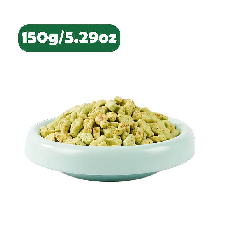 Fish Shaped Cat Biscuits 150g / 5.29oz, Low-Temperature Baked Crunchy Cat Treats for Supervised Rewards, Everyday Snack Time and Food Topping