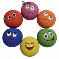 Latex Squeaky Dog Balls 6 Pack, Soft Colorful Fetch Toys for Puppies and Small Dogs, Battery-Free Interactive Chase and Supervised Play