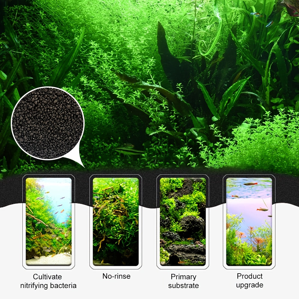 Aquarium Plant Substrate Gravel for Shrimp Tanks, NEZO Bio Stratum for Fish Tank Aquascaping and Planted Layouts, 7 lb or 21 lb 3-Pack