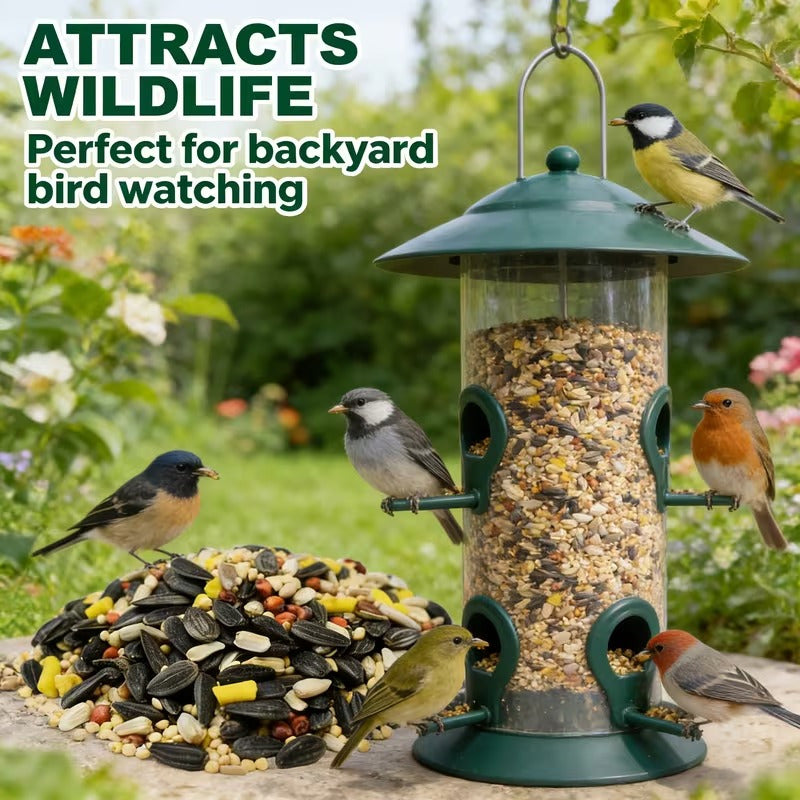 Bird Seed 10 lb Bag for Outdoor Wild Birds, Porch Hanging Feeders, Lawn Stands and Ground Feeding Stations, Year-Round Backyard Songbird Watching