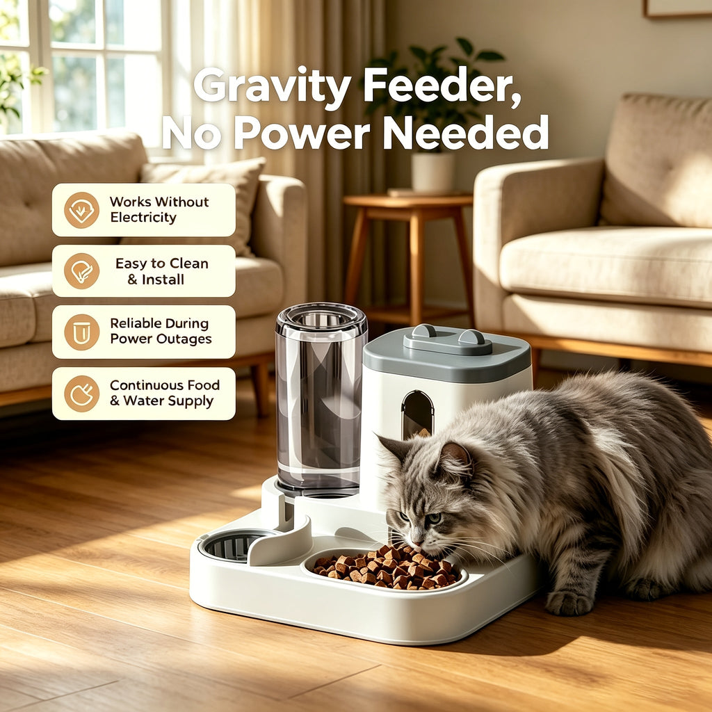 Cat Feeding Station with Food and Water Dispenser Options, Colorful Pet Feeder or Rolling Ball Slow Feeder Bowl for Everyday Indoor Meals