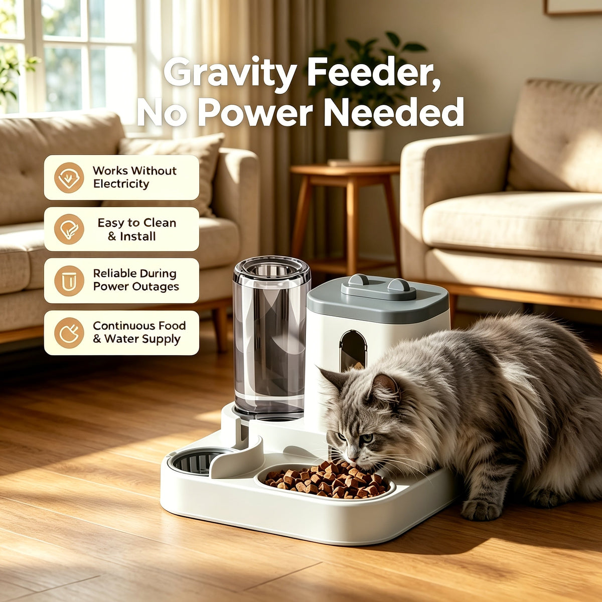Cat Feeding Station with Food and Water Dispenser Options, Colorful Pet Feeder or Rolling Ball Slow Feeder Bowl for Everyday Indoor Meals