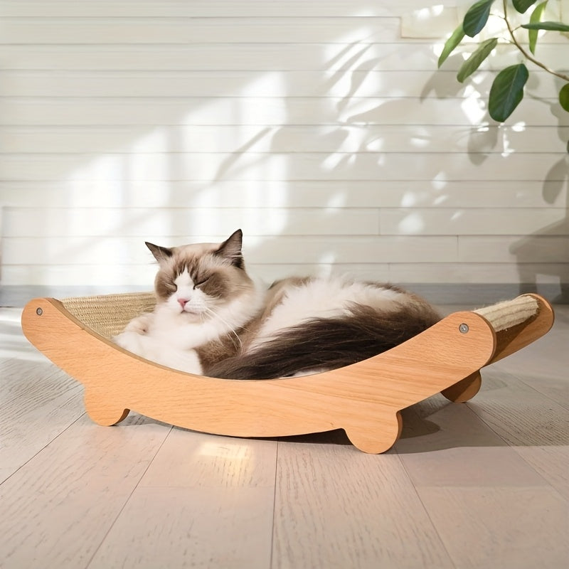 Cat Scratch Board Sofa for Indoor Cats, Integrated Scratching Pad for Everyday Claw Care and Furniture-Friendly Routines, Large or Small