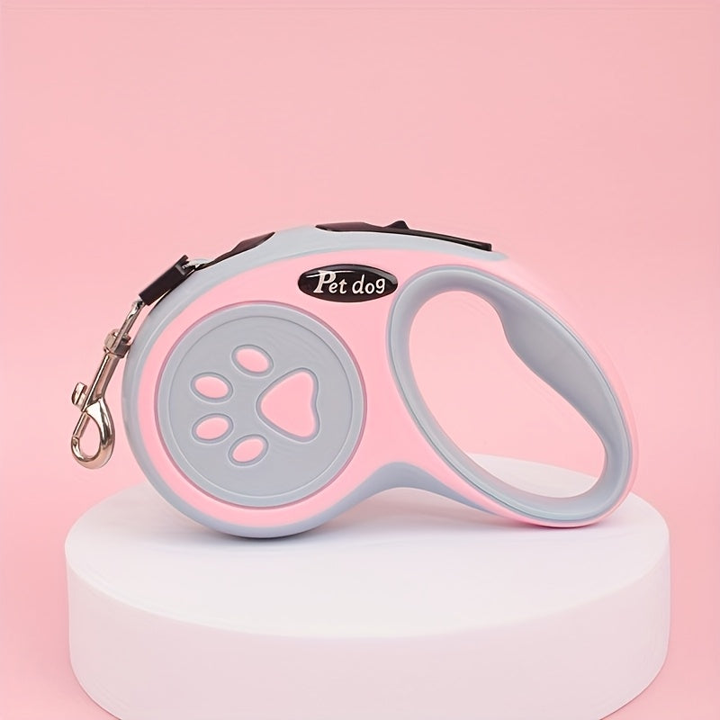 Retractable Dog Leash for Small Medium Dogs and Cats, Extendable Pet Walking Lead with Easy Lock Button, Comfortable Anti-Slip Grip for Daily Walks, Jogging and Outdoor Training, Tangle Free Design