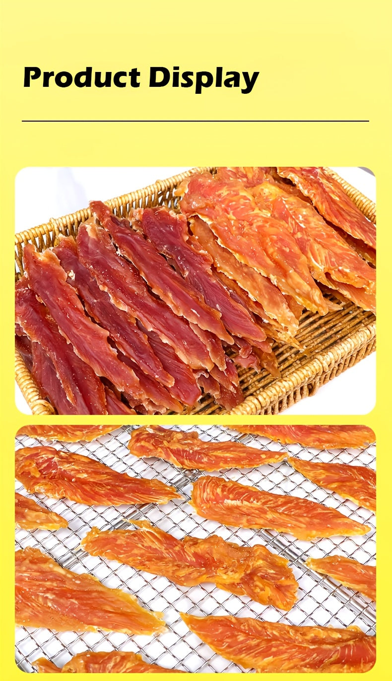 Chicken and Duck Dog Treats, 150g Air-Dried Dual-Blend Meat Slices for Supervised Training Rewards, Everyday Snacks and Dog Lover Gift Baskets