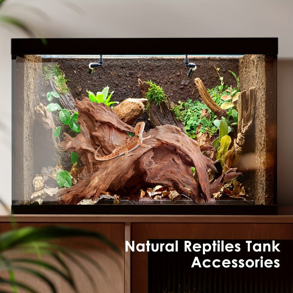 Large Aquarium Driftwood Single Piece, 13-16 Inch Natural Wood for Fish Tank Aquascaping, Shrimp Habitat and Reptile Enclosure Decoration