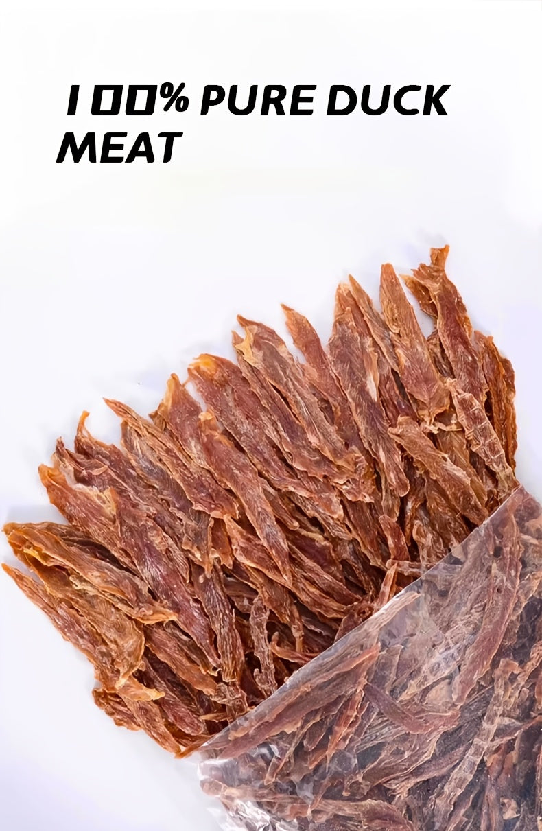 Chicken and Duck Jerky Dog Treats Mixed Pack, Air-Dried Breast Meat Strips for Supervised Training Rewards and Everyday Snack Time