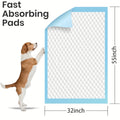Dog Pee Pads 32 x 55 Inch, 40 Count Extra Large Absorbent Puppy Potty Training Pads with Quick-Drying Design, Leak Protection and Odor Control