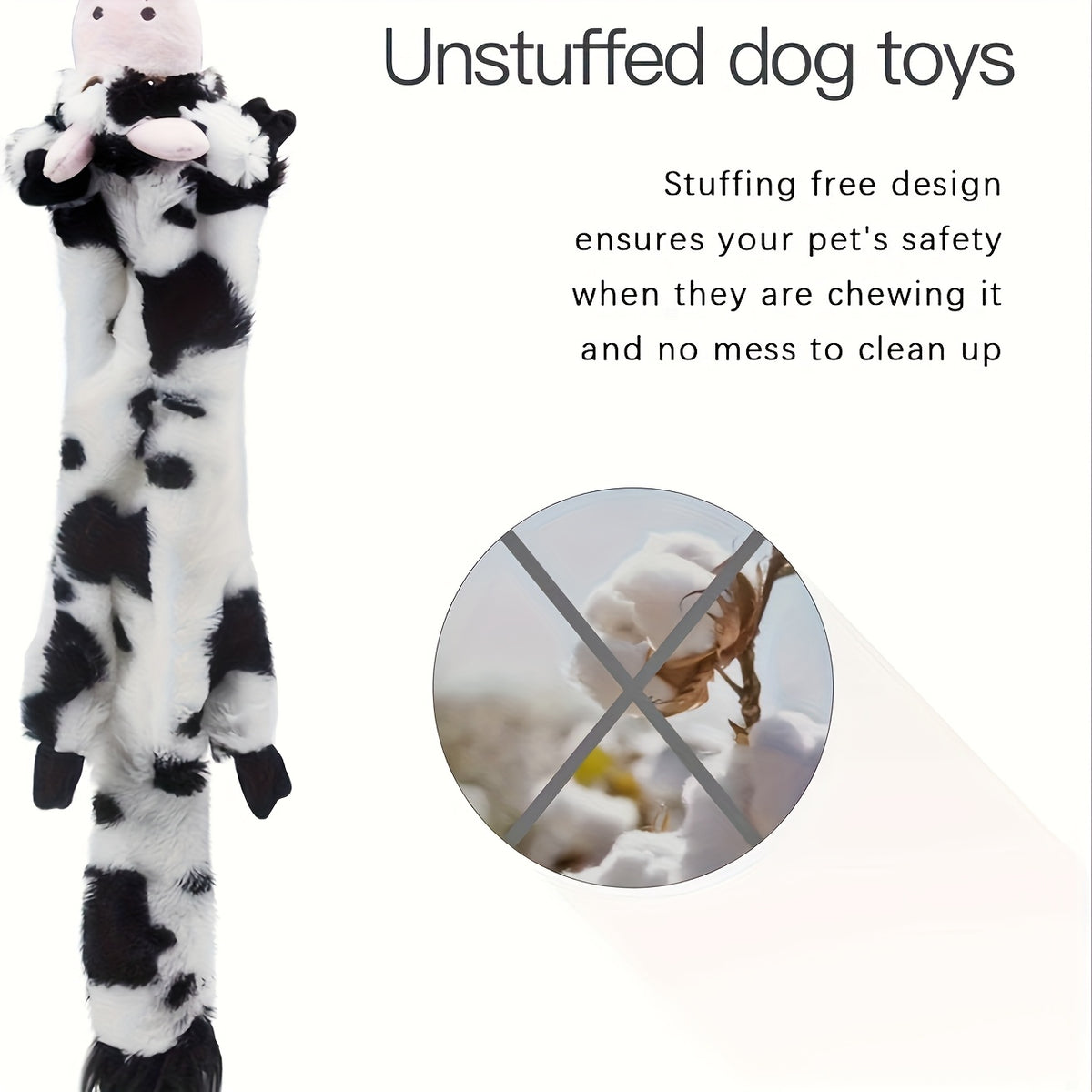 No Stuffing Dog Toys, 10 or 20 Pack Random Animal Plush Set with Crinkle and Squeaky Sounds for Supervised Indoor Play and Dog Birthday Gifts