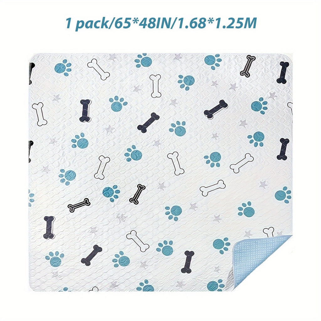 Reusable Puppy Training Pads with TPU Waterproof Protection, 4-Layer Washable Non-Slip Dog Pee Mats for Potty Training and Whelping