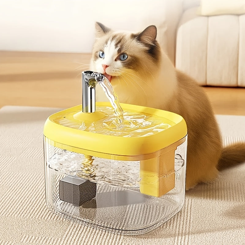 Cat Water Fountain JY-03 USB Drinking Station, Quiet Automatic Circulating Pet Water Dispenser for Daily Cat Care, No Batteries Required