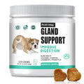 Dog Anal Gland Support Chews, Nutridog Salmon Soft Chews with Pumpkin, Psyllium Husk and Probiotics, 120-Count Fiber Supplement, 300g