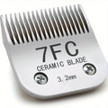 7FC Dog Clipper Blade with Ceramic Cutter, 1/8-Inch (3.2 mm) Replacement Grooming Blade for AG and AGC Pet Clippers, Single Piece