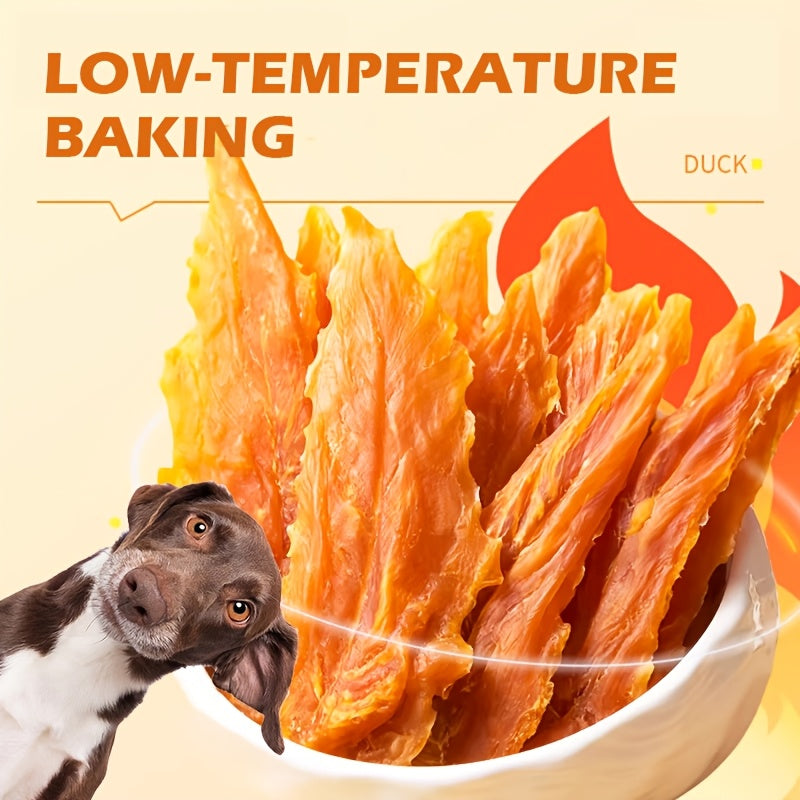 Chicken and Duck Dog Treats, 150g Air-Dried Dual-Blend Meat Slices for Supervised Training Rewards, Everyday Snacks and Dog Lover Gift Baskets