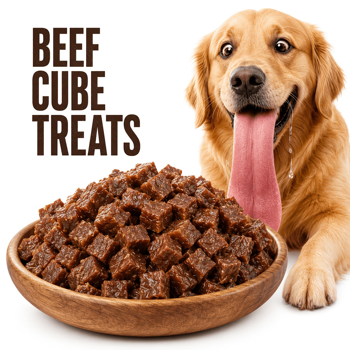 Dog Snack Variety Selection with Chicken Liver, Duck Jerky, Beef Cubes and Sweet Potato Donut Options for Supervised Training Rewards