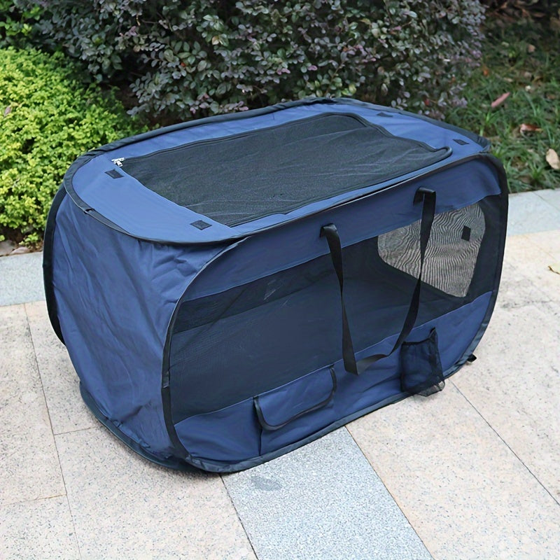 Rectangular Folding Dog Kennel for Puppies, Pet Tent for Supervised Rest with Foldable Design, Olive Green, Grey, Navy or Black Options, 1 Piece