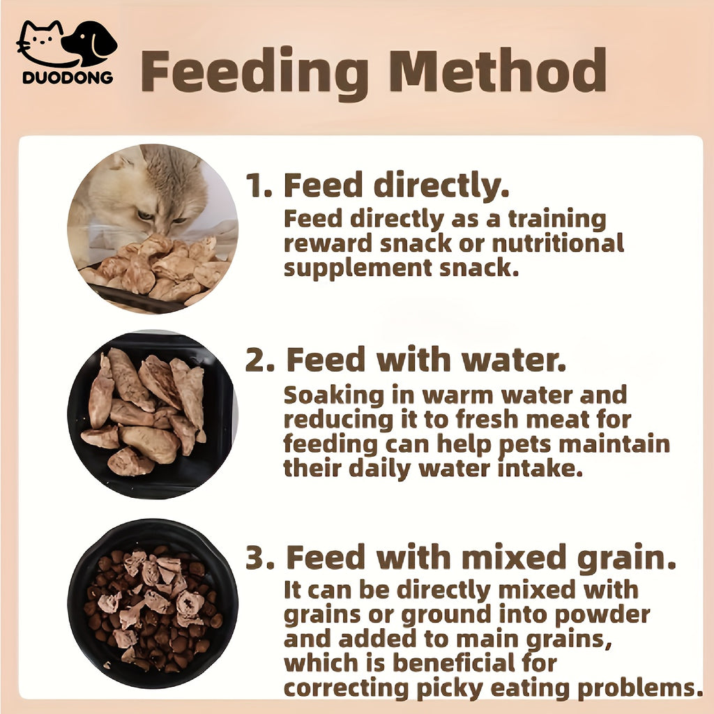 Freeze Dried Chicken Heart Dog Treats, Single Ingredient Grain-Free Raw Snacks for Training Rewards and Food Toppers, 200g or 300g