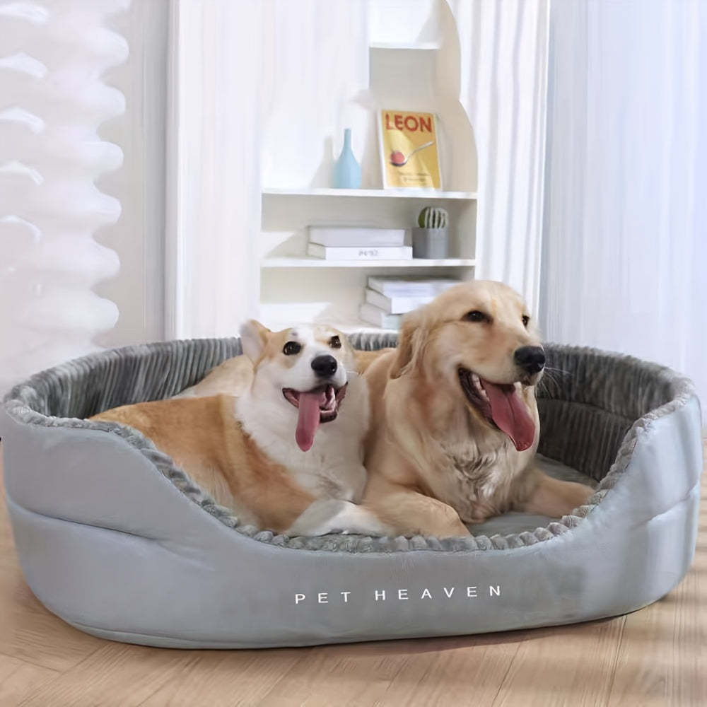 Washable Dog Bed with Thickened Design, M to XXL Size Options for Everyday Lounging and All-Season Pet Rest, Machine-Washable Dog Bedding