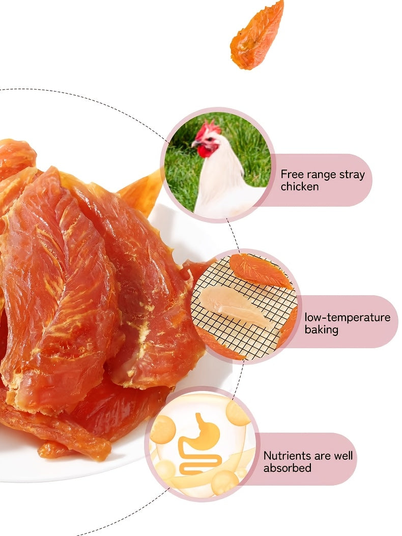 Chicken and Duck Dog Treats, 150g Air-Dried Dual-Blend Meat Slices for Supervised Training Rewards, Everyday Snacks and Dog Lover Gift Baskets