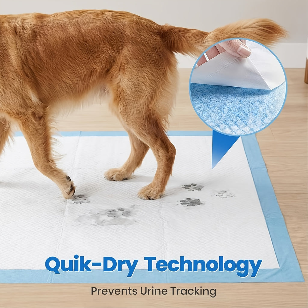 58 x 32 Inch Dog Pee Pads 40 Count, Extra Large Disposable Absorbent Puppy Potty Training Mats for Dogs and Cats, Crates and Couch Protection