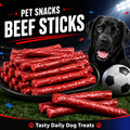 Beef Jerky Dog Treat Sticks, 100g or 100g + 100g Pack Options for Supervised Chewing, Everyday Training Rewards and Dog Gift Baskets