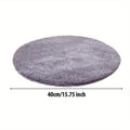 USB Pet Heating Pad for Cats and Dogs, 15.75 Inch Round Soft Heated Mat with Constant Temperature and Chew-Resistant Cable, Gray, No Battery