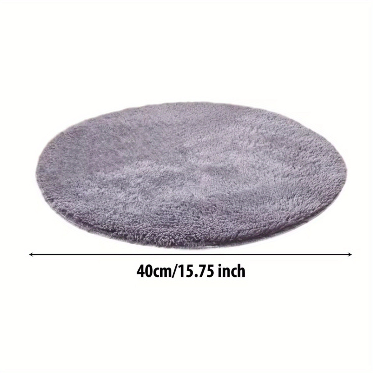 USB Pet Heating Pad for Cats and Dogs, 15.75 Inch Round Soft Heated Mat with Constant Temperature and Chew-Resistant Cable, Gray, No Battery