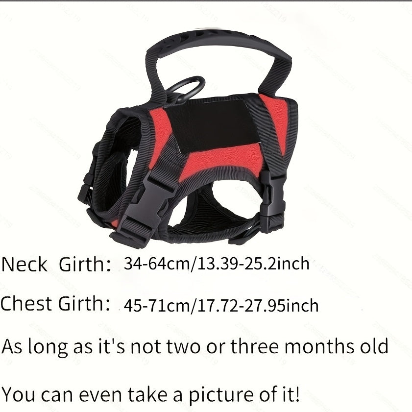 Tactical Cat Harness with Adjustable Chest Straps, 600D Pet Vest for Cats and Puppies, One-Size Training Gear in Six Color Options