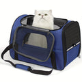 Foldable Dog and Cat Carrier for Pets up to 15 lbs, Soft-Sided Portable Travel Bag for Puppies, Kittens, Vet Visits and Everyday Outings, Seven Colors