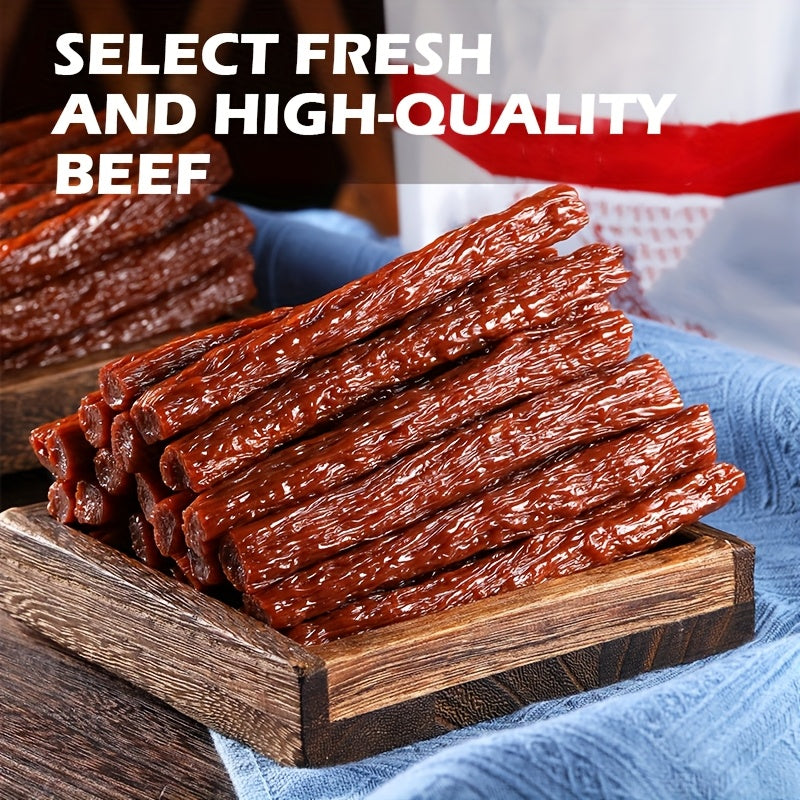 Beef Tendon Dog Treats, 150g / 5.29oz Chew Strip Option with Beef Cube and Egg Yolk Beef Selections for Training Rewards and Supervised Snack Time