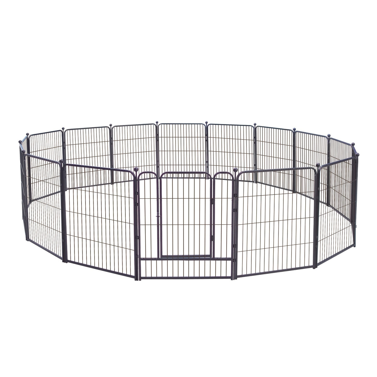 Dog Playpen for RV Camping, Heavy Duty Metal Exercise Fence with 8-Panel 32-Inch or 16-Panel 45-Inch Options for Supervised Dog Play