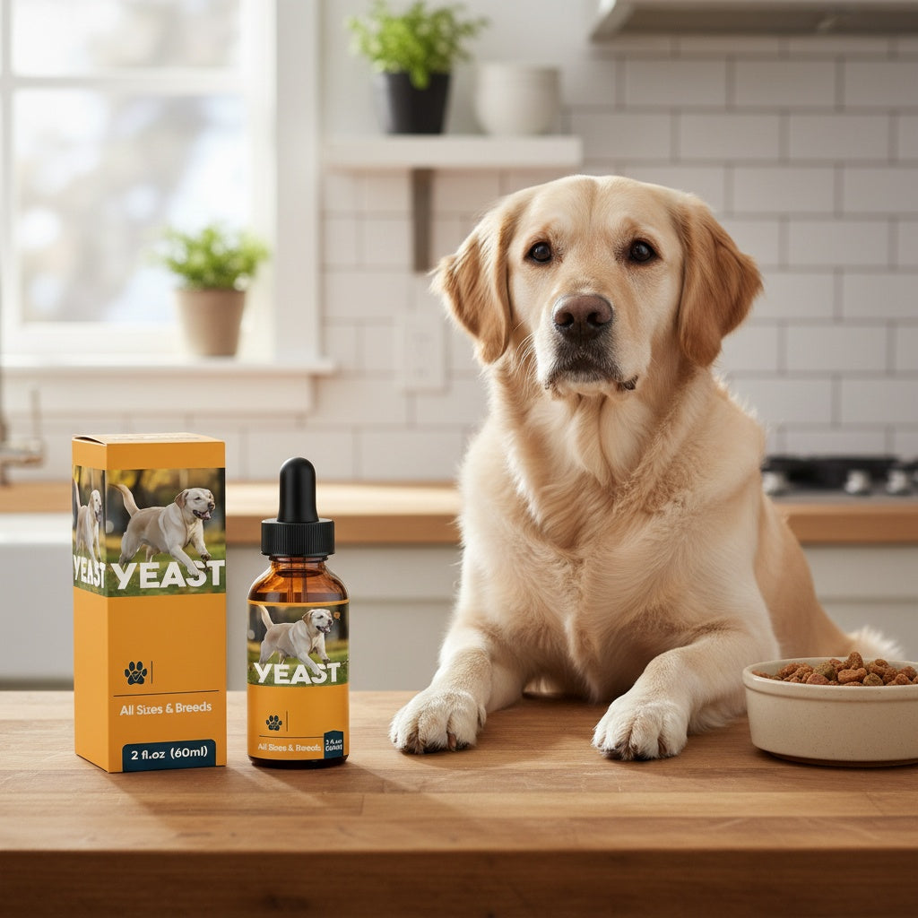 Pet Yeast Supplement Drops for Dogs and Cats, 2oz Listed Size, Liquid Supplement Format for Veterinarian-Guided Canine and Feline Care Routines