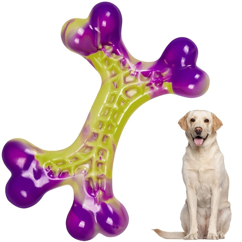 Tough Dog Chew Toy Set for Medium and Large Dogs, Textured Nylon Chewing Toys in 2-Piece or 3-Piece Bone Pack Options for Supervised Play