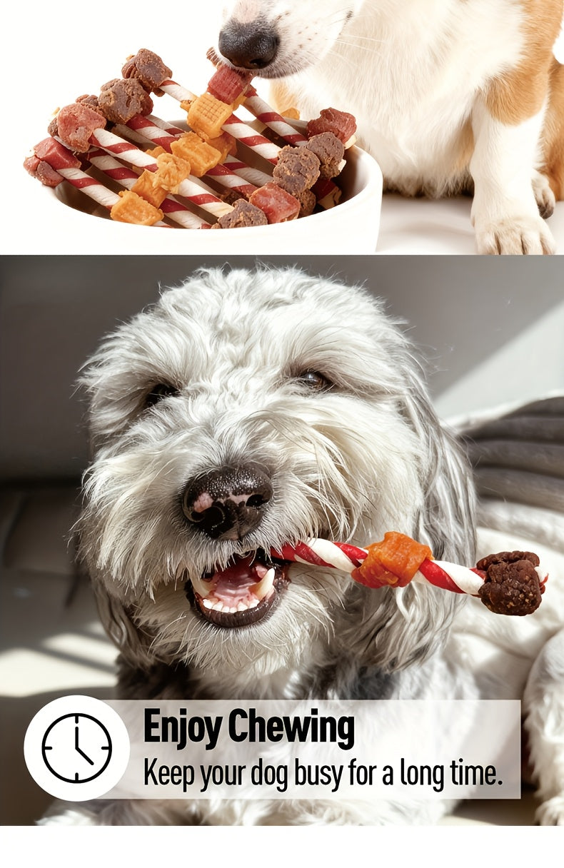 Dog Chew Treats 155g, Winding Stick Snack Option for Small Medium and Large Dogs, Supervised Chewing Rewards for Everyday Treat Time