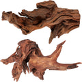 Extra Large Aquarium Driftwood 2-Pack, 14–18 Inch Natural Wood Decor for Fish Tank Aquascapes, Reptile Terrariums and Air Plant Displays
