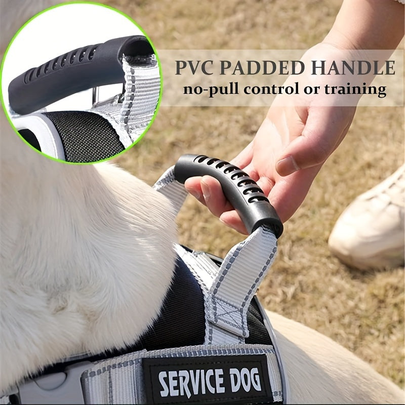 Reflective Breathable Dog Harness Vest with Adjustable Chest Strap, Red Pink or Black Walking Gear in XS, S, M and XL Size Options